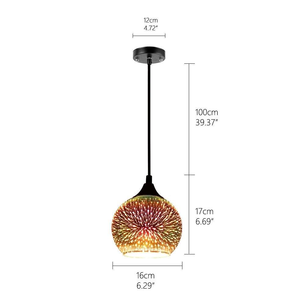 Modern Pendant Glass Lamp Lemina - Felagro.com