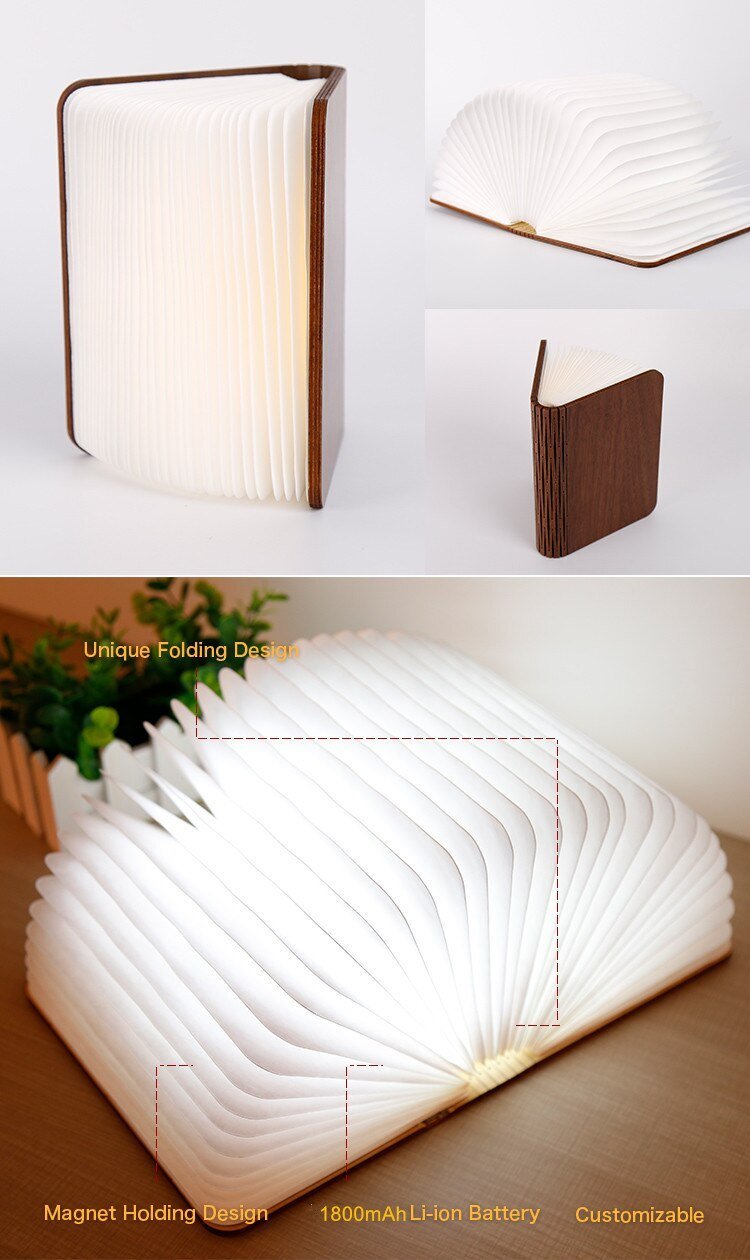 Drop-Down Book USB Lamp Coppa - Felagro.com