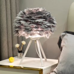 Feather Bedroom Table Lamp Vanoi - Felagro.com