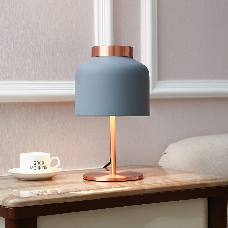 Matte Gold-Plated Table Lamp Chiampo Nordic Minmalist Lamp