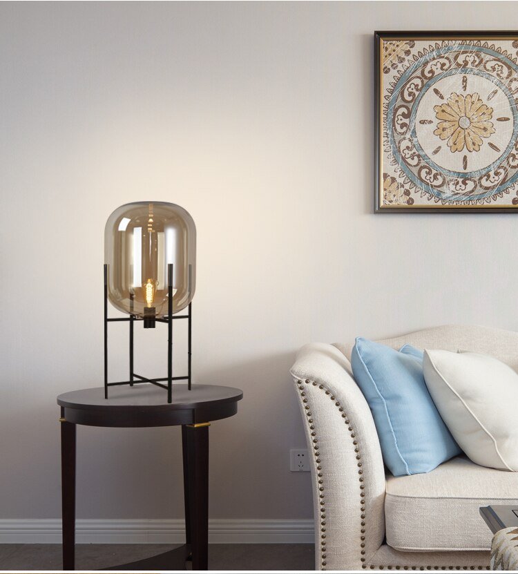 The Lamp On The Stand Is A Table Lamp Marcova