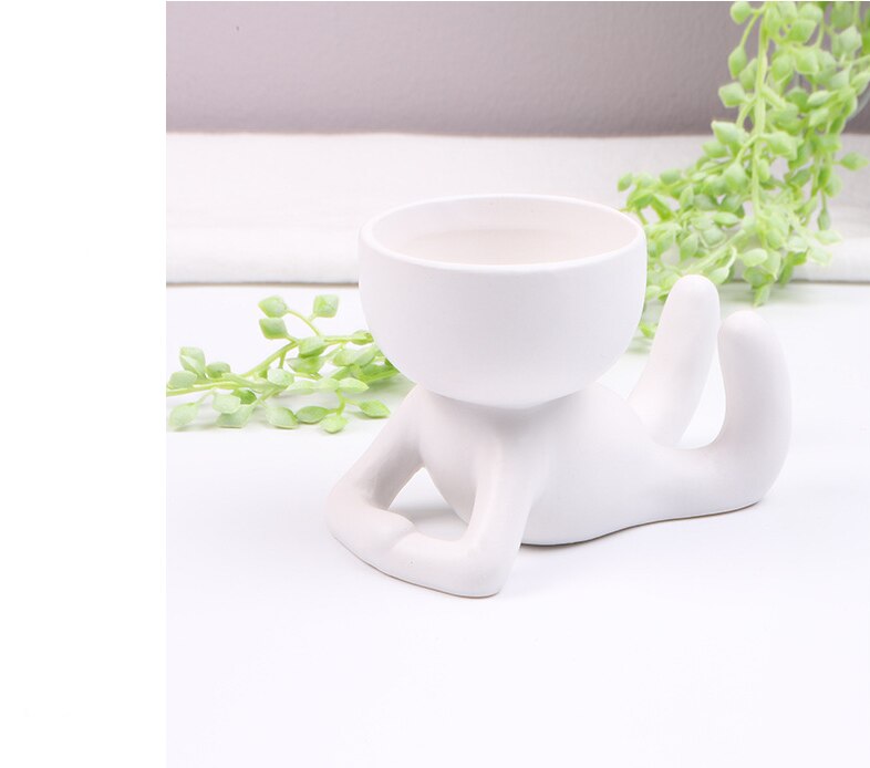 Ceramic Vase Cartoon Humanoid Zhuo