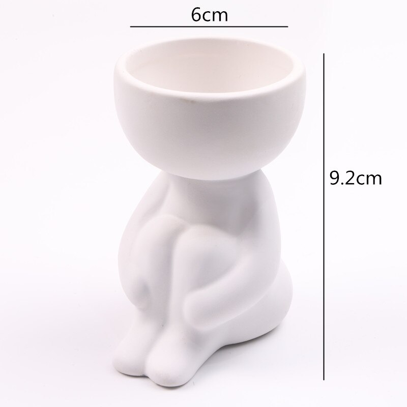 Ceramic Vase Cartoon Humanoid Zhuo