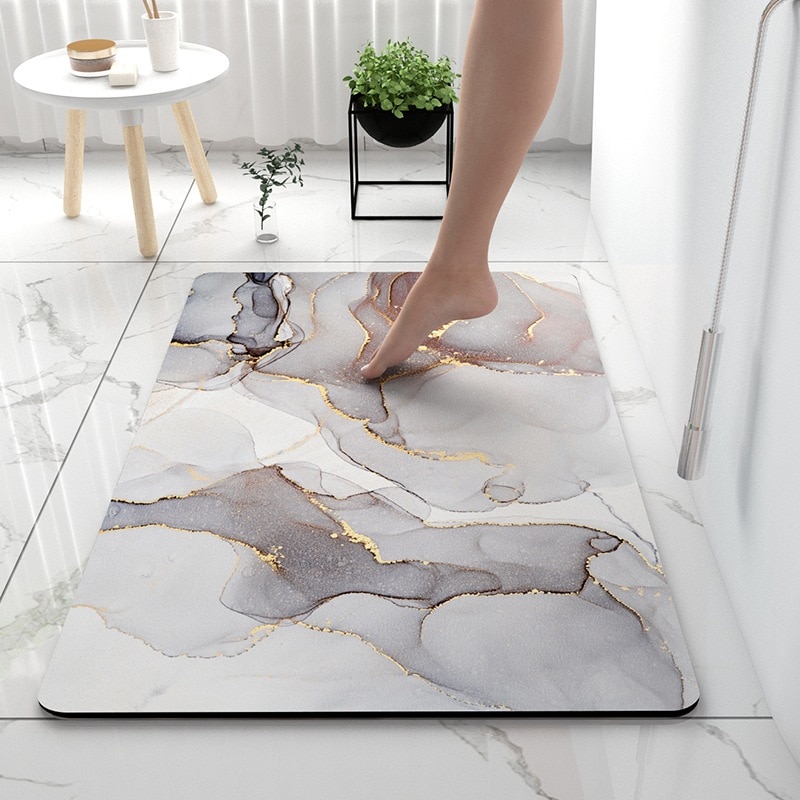 Oval Diatomaceous Earth Bathroom Mat – Feblilac® Mat