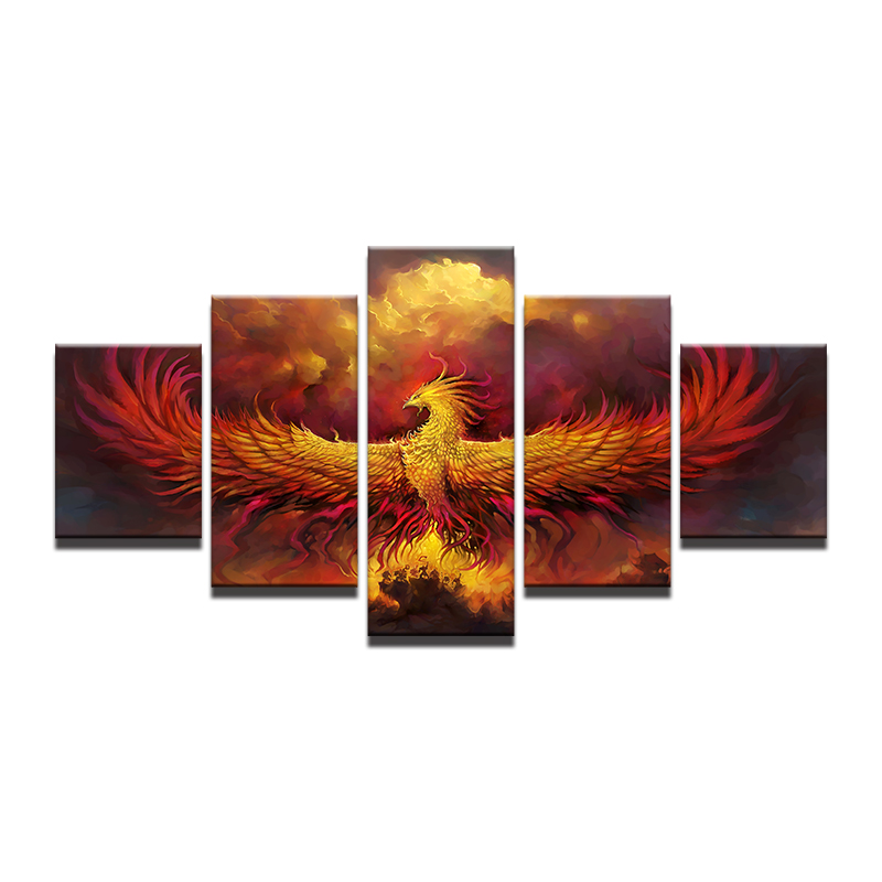 Poster Fire Bird Phoenix Diadem
