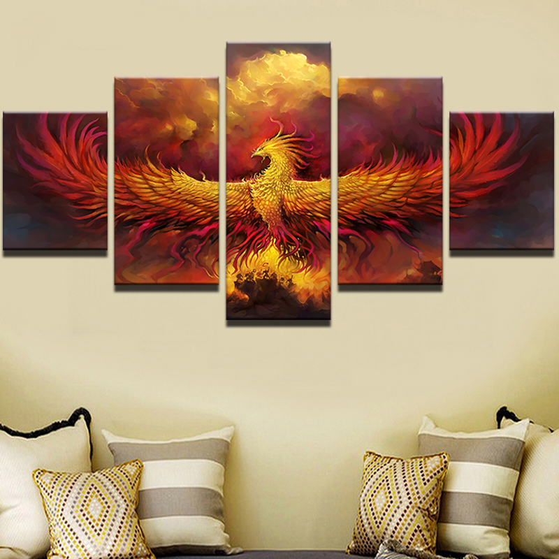 Poster Fire Bird Phoenix Diadem