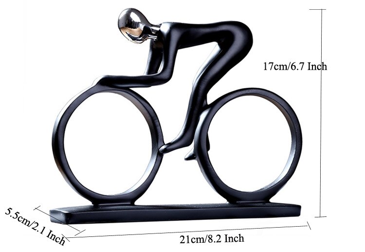 Modern Abstract Resin Bicycler Kraz