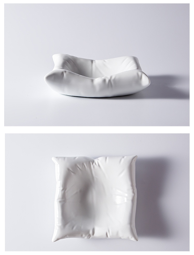 Creative Pillow Shaped Plate Servin