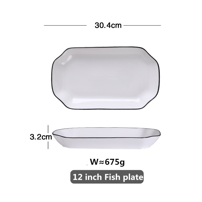 30.4 cm fish plate
